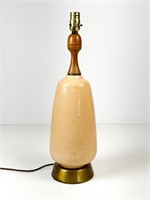 Single Ceramic Mid Century Modern Lamp