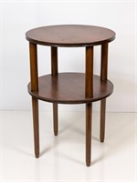 Two Tier Early Modernist Round Table