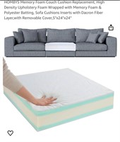 HOMBYS Memory Foam Couch Cushion Replacement