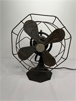 Antique Oscillating Metal Fan WORKS