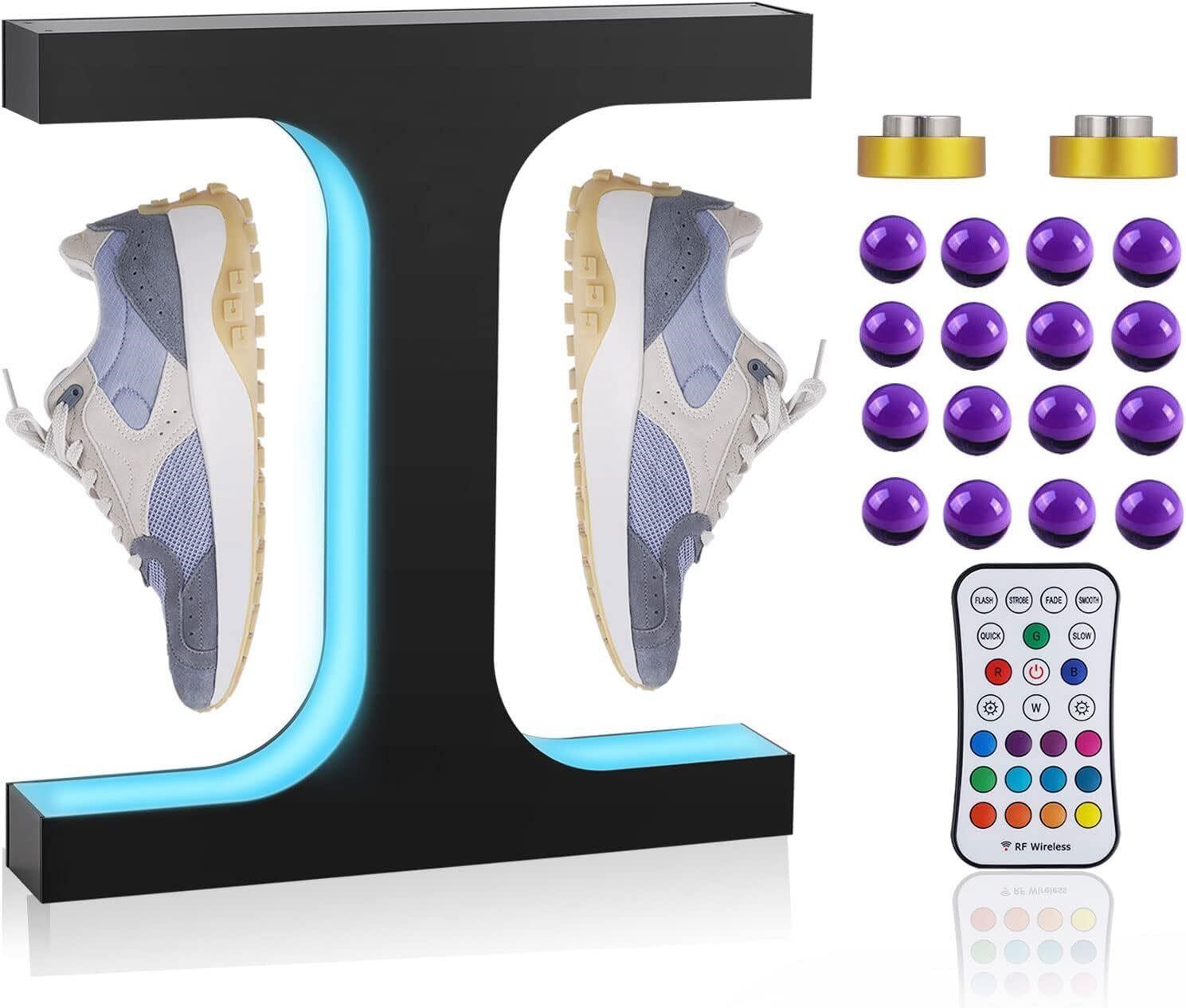 Meticuloso Levitating Shoe Display Stand, LED Floa