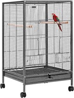 VIVOHOME 30 Inch Height Wrought Iron Bird Cage wit