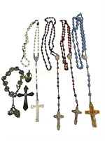 Religious Rosaries, Cross, Mary Pendant, Bracelet