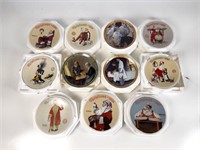 Lot of 11 Norman Rockwell Plates
