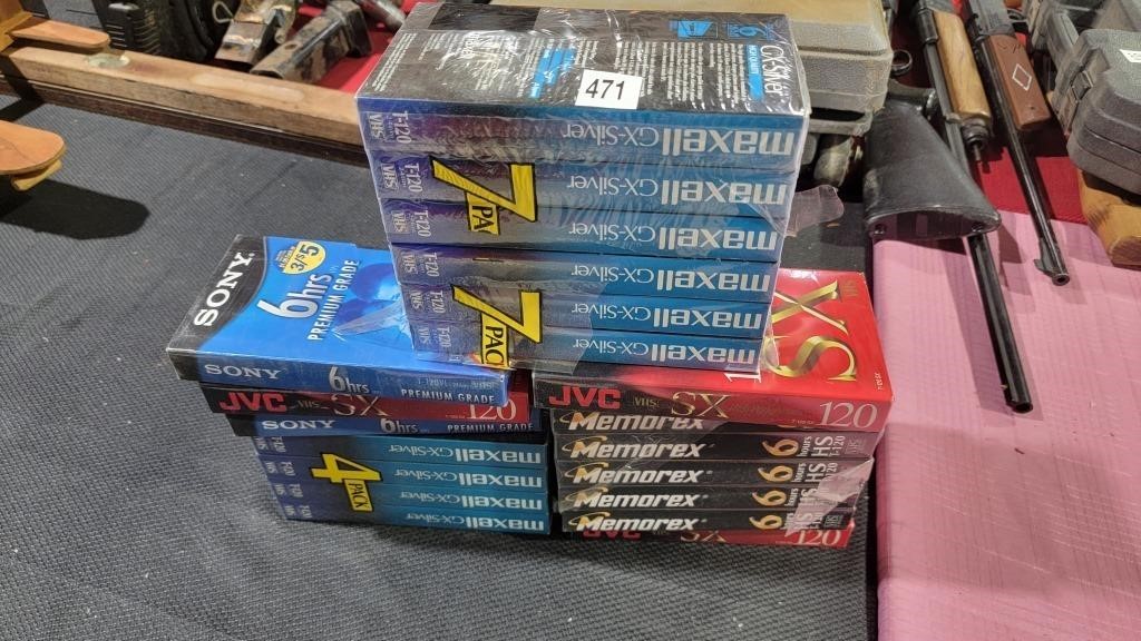 Big lot of new sealed vhs tapes