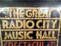 Readio City Music Hall Poster signed by Rockettes