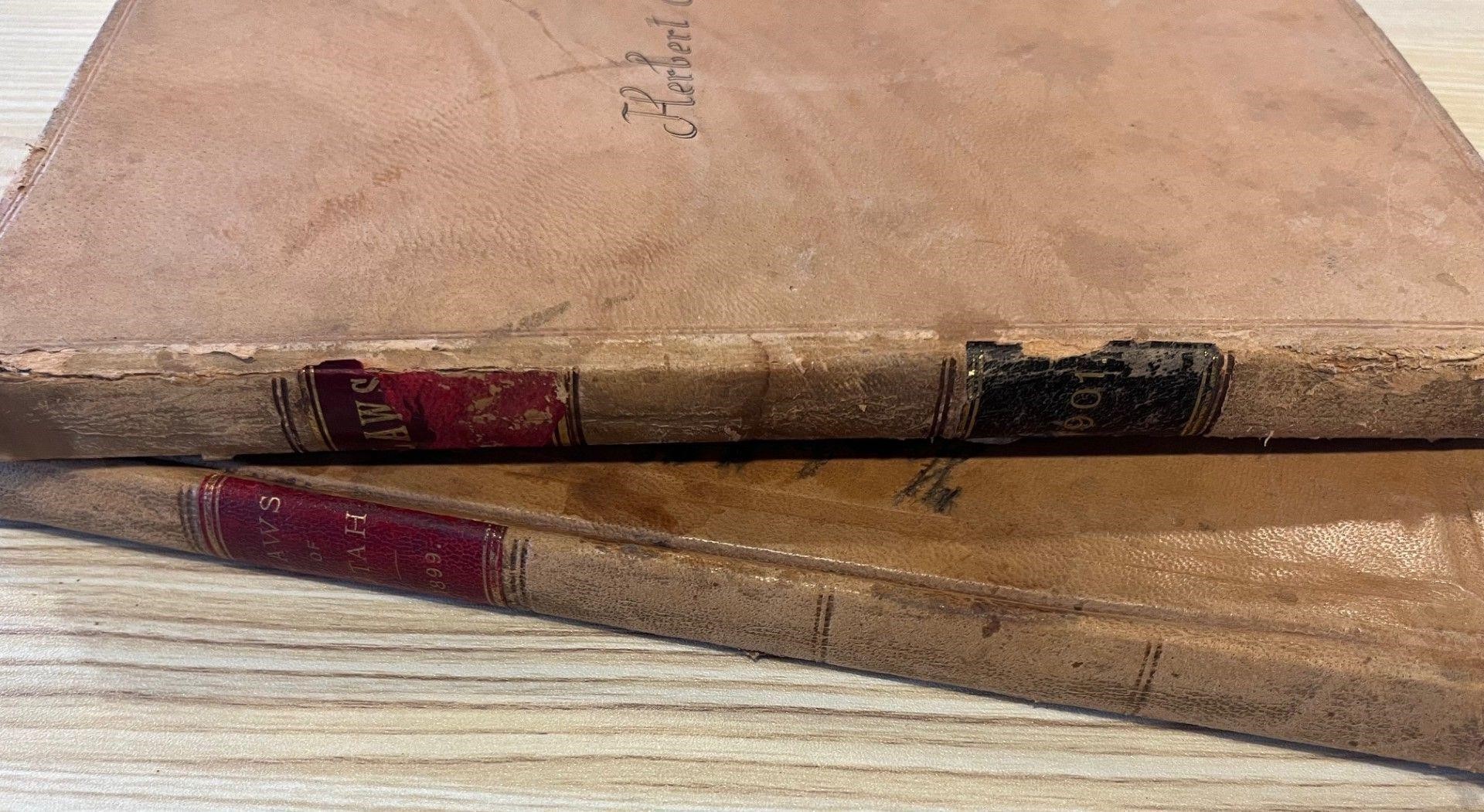 Laws Of Utah Books, Collectors Item. 1901 and 1899