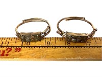 (2) ornate Victorian gold filled bracelets 19th