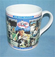 Mickey Mantle photo illustrated mug