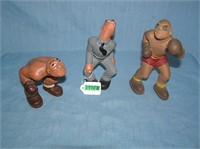 Group of 3 early l. Rittgers boxing figs