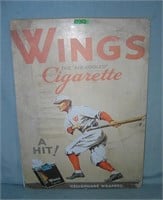 Wings cigarettes retro style advertising sign