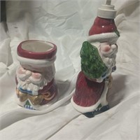 Ceramic Santa Face Christmas Vase