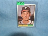 Warren Spahn 1961 Topps baseball card