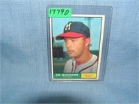 Eddie Mathews1961 Topps baseball card