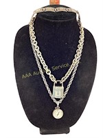 Napier Necklace, Watch Necklace, French Link Brace