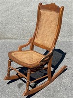 Antique Kane Bottom & Back Rocking Chair