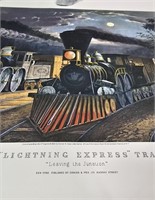 The "Lightning Express" Trains Print
