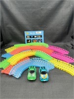 Neon Twister Tracks with 2 Cars