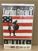 2015 Marvel #005 Captain America White Comic Book