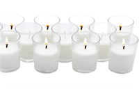 Royal Imports Unscented Clear Glass Votive