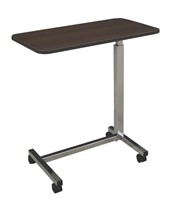 Medline Overbed Table with Wheels for Home Use
