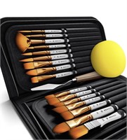 16 Pieces Premium Artist Paint Brush Set -