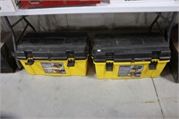 2- TOOL BOXES OF PAINT SUPPLIES