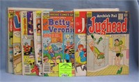 Group of early Archie and friends comic books