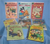 Group of early Walt Disney comic books