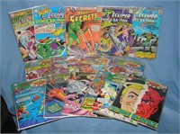 Large collection of early DC comic books