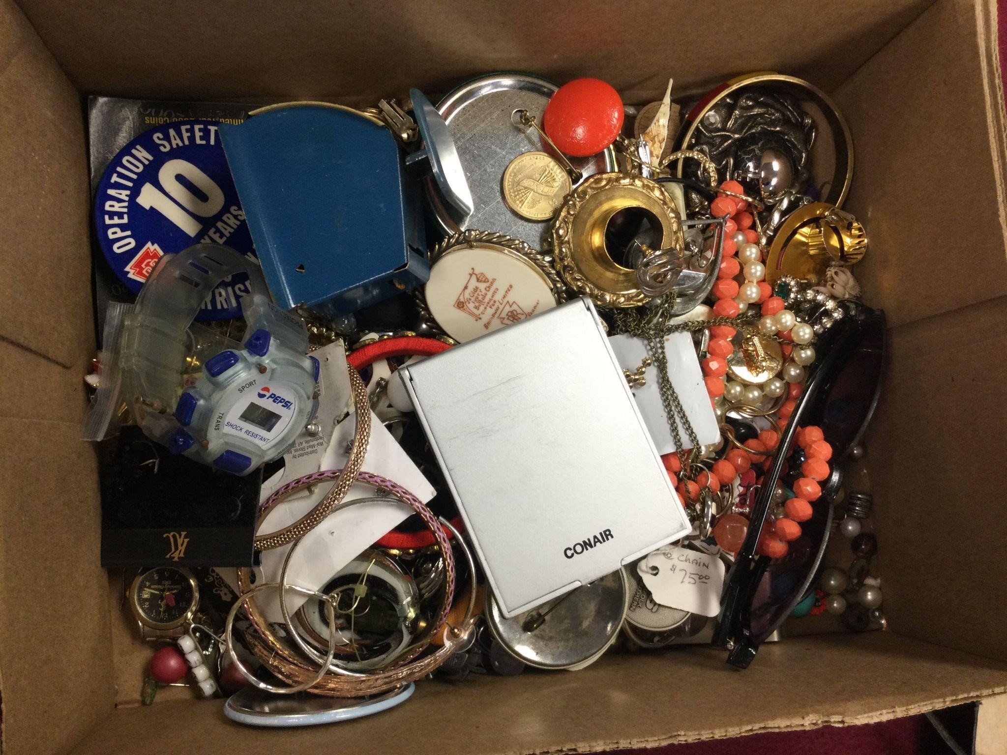 Amazing Box Lot of Unsearched Estate Jewelry