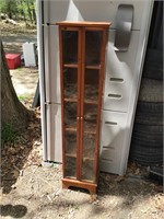 Small glass cabinet needs cleaned