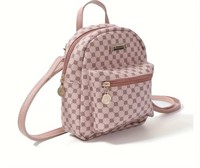 Mini Pink Fashion Backpack for Girls, 9 In,
