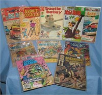 Group of early Charlton comic books