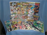 Large group of vintage Avengers Comic Books