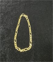 Figaro Gold Tone Bracelet