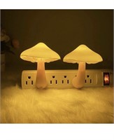 Like new 2 Pack LED Mushroom Night Light Lamp