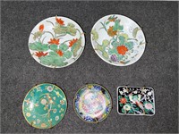 (5) Beautiful Asian Decorative Plates