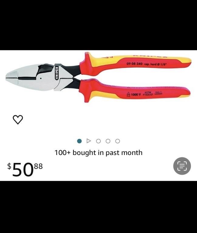 Like New Knipex 09 08 240 SBA 9.5-Inch Insulated