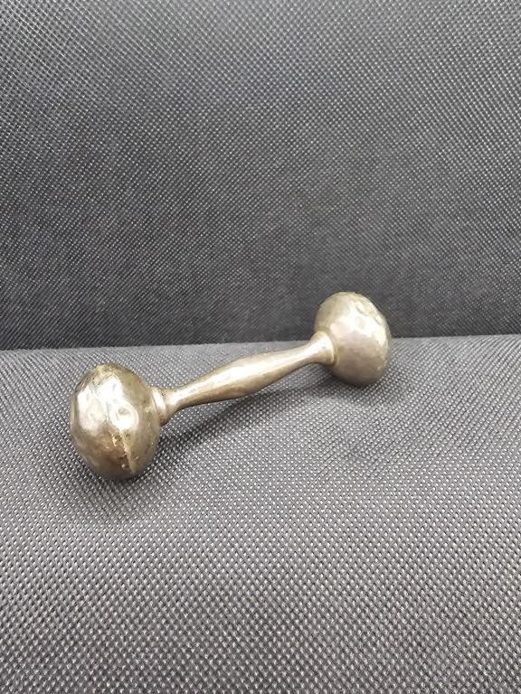 Web Sterling Silver Baby Rattle