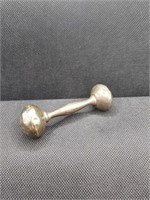 Web Sterling Silver Baby Rattle