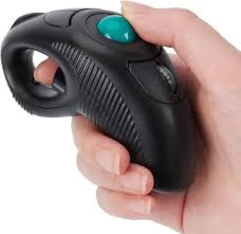 Wireless Usb Handheld Finger Trackball Mouse With