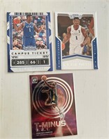 Lot of 3 Zion Williams Basketball Cards