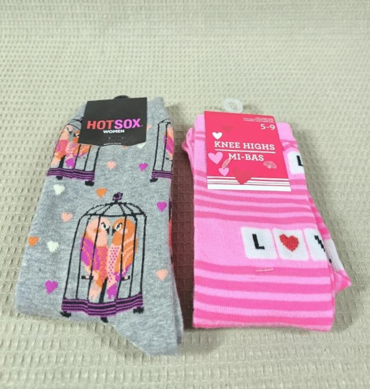 Ladies Parrot & Love Socks NEW!