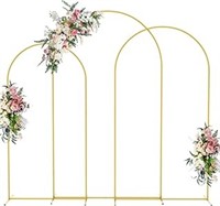 Wokceer Wedding Arch Backdrop Stand 8ft, 7.2ft,