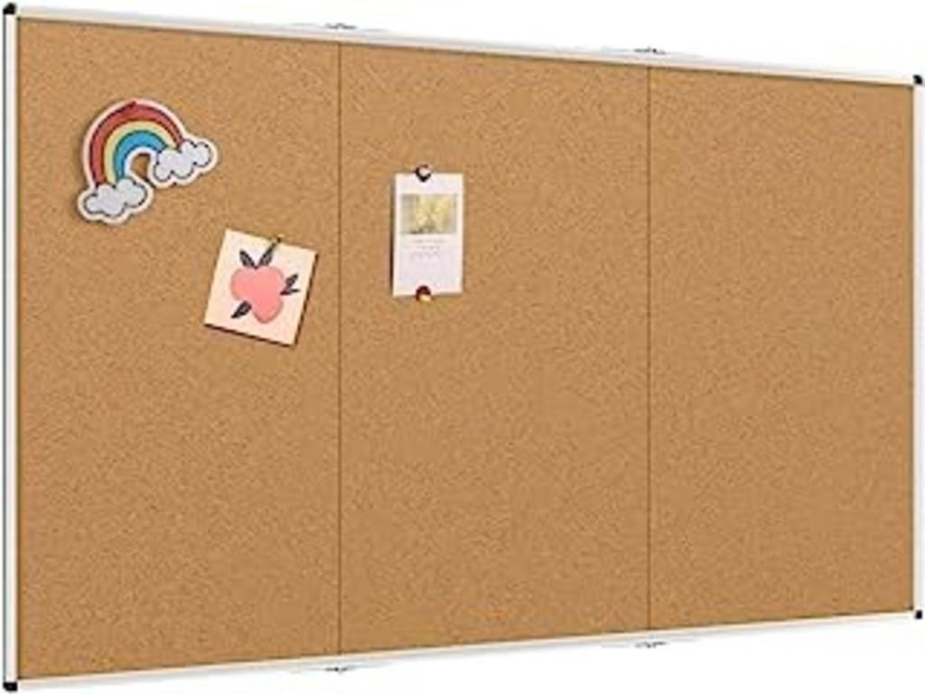 Viz-pro Large Cork Bulletin Board/foldable