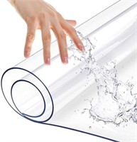 42x72 Inch Clear Plastic Table Protector Dining
