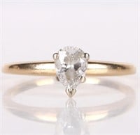 14K YELLOW GOLD 0.50CT SOLITAIRE DIAMOND RING