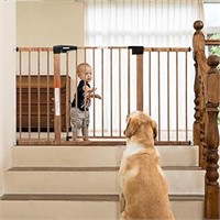 Babelio 29-55" Extra Wide Baby Gate With Wood