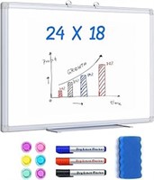 Maxtek Magnetic White Board 24 X 18 Dry Erase